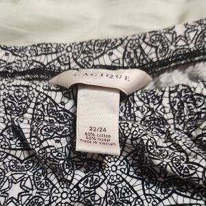 Cacique Black and White Paisley Panties